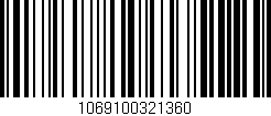 Código de barras (EAN, GTIN, SKU, ISBN): '1069100321360'