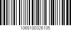 Código de barras (EAN, GTIN, SKU, ISBN): '1069100326105'