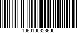 Código de barras (EAN, GTIN, SKU, ISBN): '1069100326600'