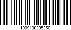 Código de barras (EAN, GTIN, SKU, ISBN): '1069100335350'