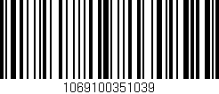 Código de barras (EAN, GTIN, SKU, ISBN): '1069100351039'