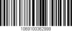 Código de barras (EAN, GTIN, SKU, ISBN): '1069100362998'