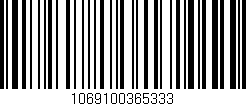 Código de barras (EAN, GTIN, SKU, ISBN): '1069100365333'