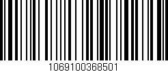 Código de barras (EAN, GTIN, SKU, ISBN): '1069100368501'