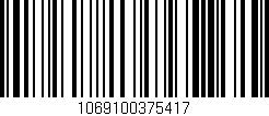 Código de barras (EAN, GTIN, SKU, ISBN): '1069100375417'
