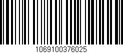 Código de barras (EAN, GTIN, SKU, ISBN): '1069100376025'