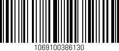 Código de barras (EAN, GTIN, SKU, ISBN): '1069100386130'