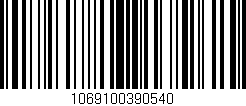 Código de barras (EAN, GTIN, SKU, ISBN): '1069100390540'