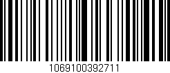 Código de barras (EAN, GTIN, SKU, ISBN): '1069100392711'