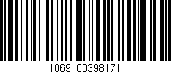 Código de barras (EAN, GTIN, SKU, ISBN): '1069100398171'