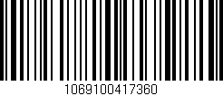 Código de barras (EAN, GTIN, SKU, ISBN): '1069100417360'