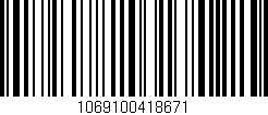 Código de barras (EAN, GTIN, SKU, ISBN): '1069100418671'
