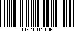 Código de barras (EAN, GTIN, SKU, ISBN): '1069100419036'