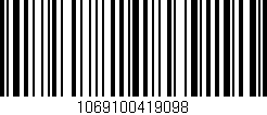 Código de barras (EAN, GTIN, SKU, ISBN): '1069100419098'