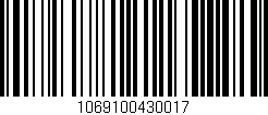 Código de barras (EAN, GTIN, SKU, ISBN): '1069100430017'