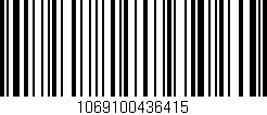 Código de barras (EAN, GTIN, SKU, ISBN): '1069100436415'