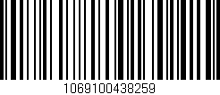 Código de barras (EAN, GTIN, SKU, ISBN): '1069100438259'