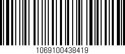 Código de barras (EAN, GTIN, SKU, ISBN): '1069100438419'