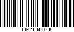 Código de barras (EAN, GTIN, SKU, ISBN): '1069100439799'