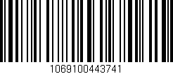 Código de barras (EAN, GTIN, SKU, ISBN): '1069100443741'