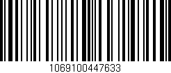 Código de barras (EAN, GTIN, SKU, ISBN): '1069100447633'