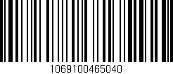 Código de barras (EAN, GTIN, SKU, ISBN): '1069100465040'