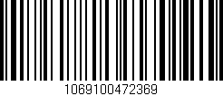 Código de barras (EAN, GTIN, SKU, ISBN): '1069100472369'