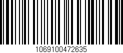Código de barras (EAN, GTIN, SKU, ISBN): '1069100472635'