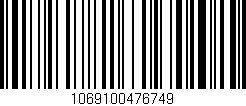 Código de barras (EAN, GTIN, SKU, ISBN): '1069100476749'