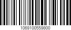 Código de barras (EAN, GTIN, SKU, ISBN): '1069100559800'