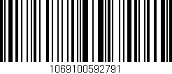 Código de barras (EAN, GTIN, SKU, ISBN): '1069100592791'