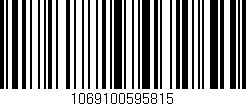 Código de barras (EAN, GTIN, SKU, ISBN): '1069100595815'