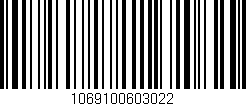 Código de barras (EAN, GTIN, SKU, ISBN): '1069100603022'