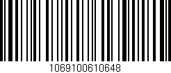 Código de barras (EAN, GTIN, SKU, ISBN): '1069100610648'