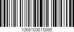 Código de barras (EAN, GTIN, SKU, ISBN): '1069100615865'