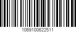 Código de barras (EAN, GTIN, SKU, ISBN): '1069100622511'
