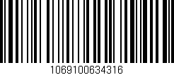 Código de barras (EAN, GTIN, SKU, ISBN): '1069100634316'