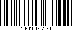 Código de barras (EAN, GTIN, SKU, ISBN): '1069100637058'