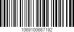 Código de barras (EAN, GTIN, SKU, ISBN): '1069100667192'