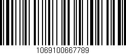 Código de barras (EAN, GTIN, SKU, ISBN): '1069100667789'