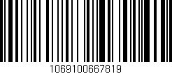 Código de barras (EAN, GTIN, SKU, ISBN): '1069100667819'