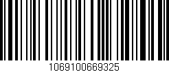 Código de barras (EAN, GTIN, SKU, ISBN): '1069100669325'