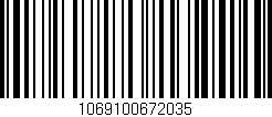 Código de barras (EAN, GTIN, SKU, ISBN): '1069100672035'