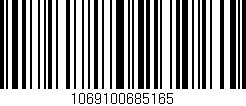 Código de barras (EAN, GTIN, SKU, ISBN): '1069100685165'