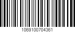 Código de barras (EAN, GTIN, SKU, ISBN): '1069100704361'