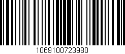 Código de barras (EAN, GTIN, SKU, ISBN): '1069100723980'
