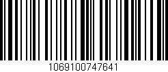 Código de barras (EAN, GTIN, SKU, ISBN): '1069100747641'