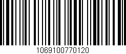 Código de barras (EAN, GTIN, SKU, ISBN): '1069100770120'