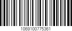 Código de barras (EAN, GTIN, SKU, ISBN): '1069100775361'