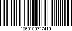 Código de barras (EAN, GTIN, SKU, ISBN): '1069100777419'